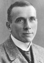 Portrait vom jungen Alfred Wegener.